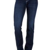Pure Western Womens Raina Straight Leg Jean - Old Indigo