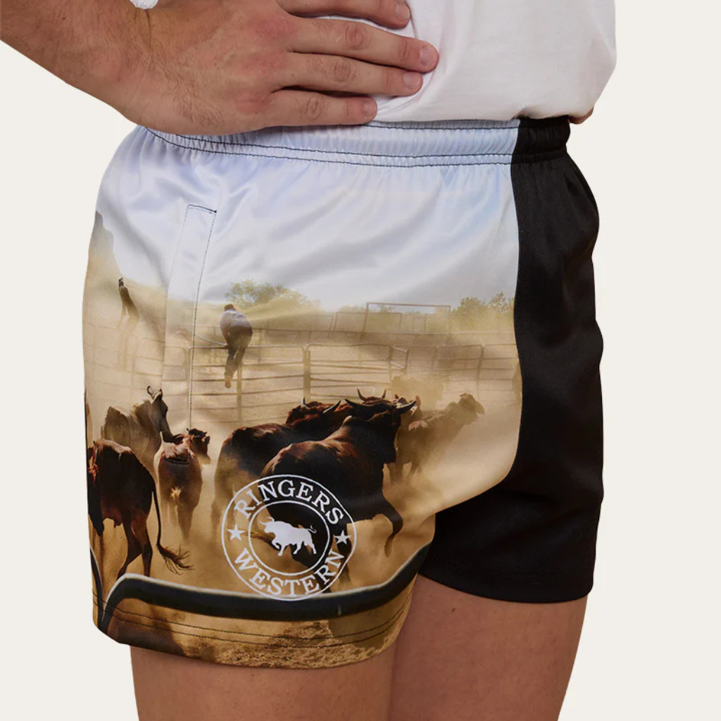 Ringers Western Footy Shorts - Multi