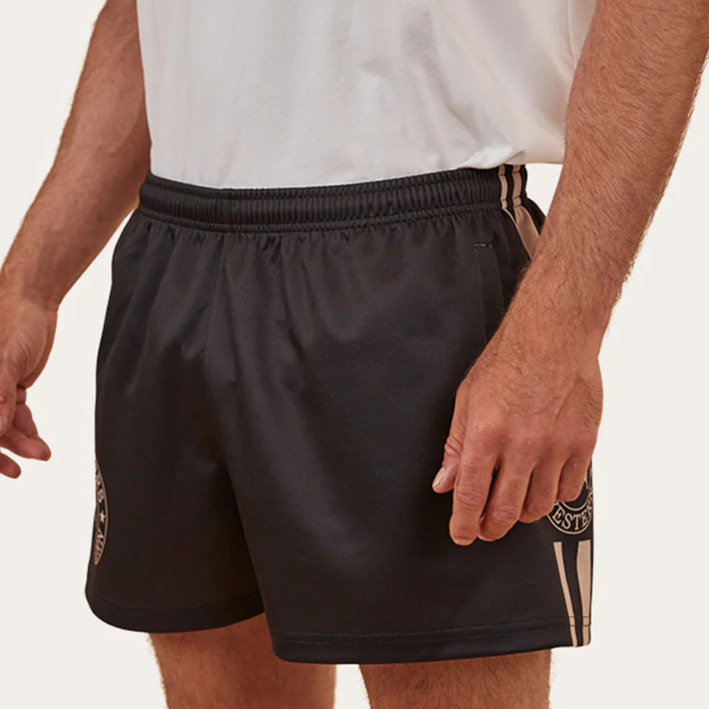 Ringers Western Footy Shorts - Black
