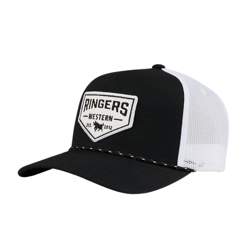 Ringers Western Garage Trucker Cap - Black/White