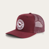 Ringers Western Signature Bull Trucker Cap - Burgundy