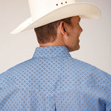 Roper Mens Amarillo Collection Shirt - Blue