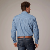 Roper Mens Amarillo Collection Shirt - Blue