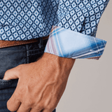 Roper Mens Amarillo Collection Shirt - Blue