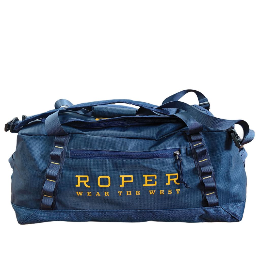 Rope Duffle Bag Backpack - Blue