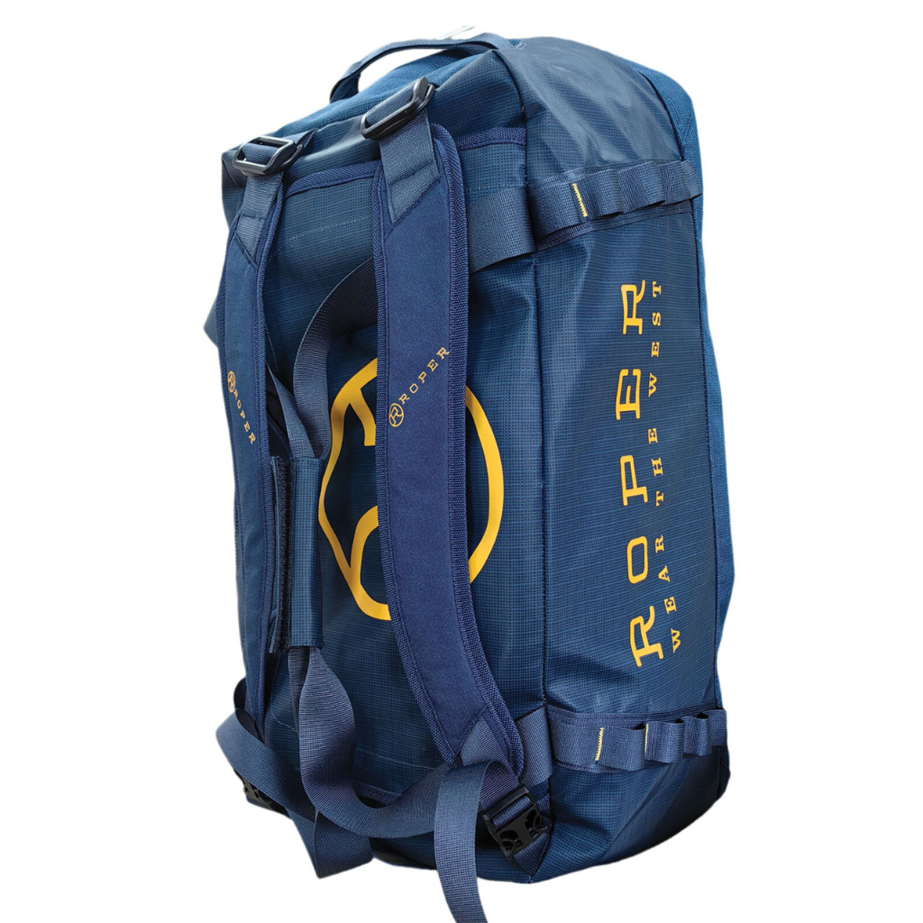 Rope Duffle Bag Backpack - Blue