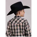 Roper Boys Karman Classic Collection Shirt - Plaid Black