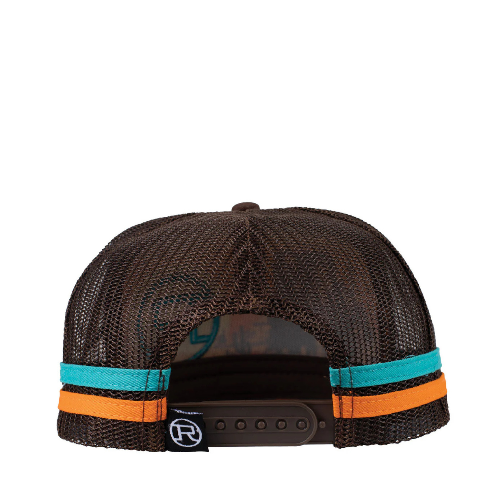 Roper Trucker Cap - Cowfolk Sunset Chocolate