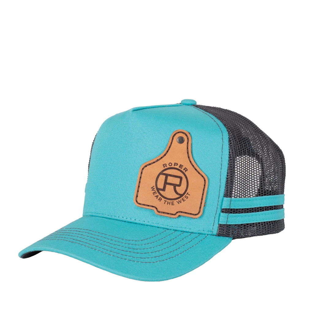 Roper Trucker Cap - Cattle Tag Teal