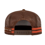 Roper Trucker Cap - Plaid Rust/Brown