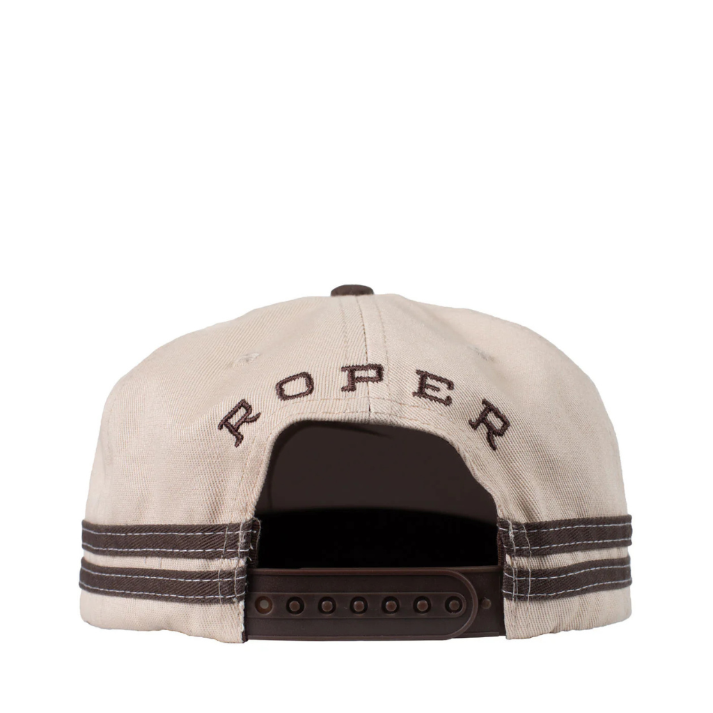Roper Cap Logo - Chocolate/Stone