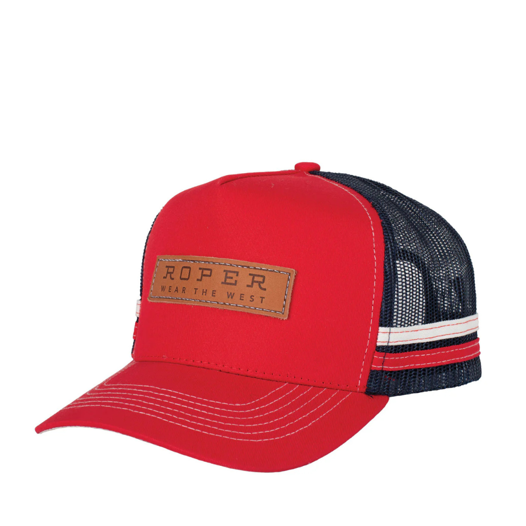 Roper Trucker Cap - Patch Red/Navy