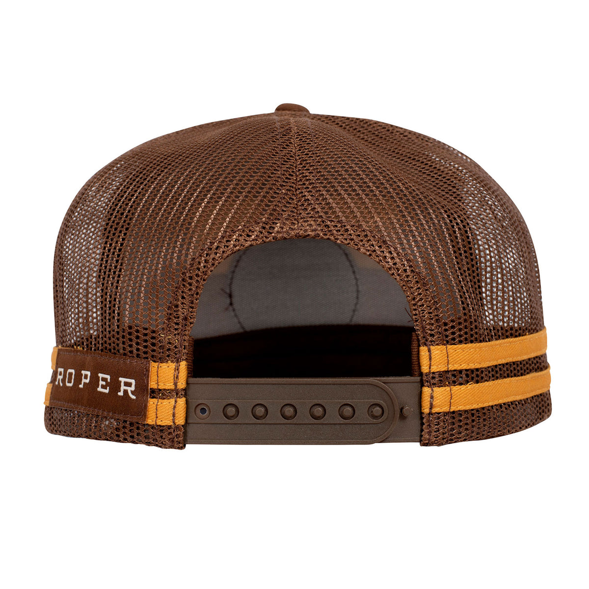 Roper Trucker Cap - Mustard/Brown