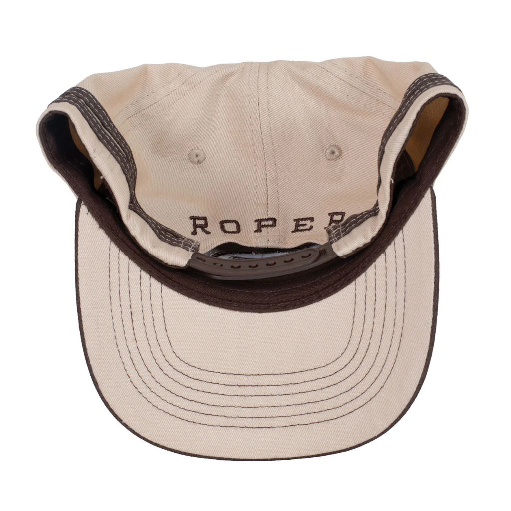 Roper Cap Logo - Chocolate/Stone