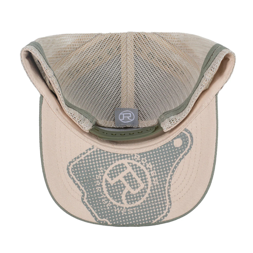 Roper Trucker Cap - Cattle Tag Olive Green