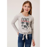 Roper Girls Five Star Collection Tee - Solid Grey