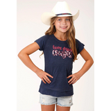 Roper Girls Five Star Collection Tee - Solid Blue