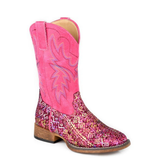 Roper Kids Glitter Aztec - Fuschia Glitter/Fuschia
