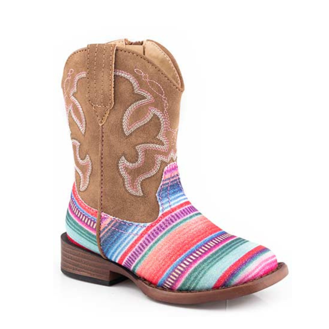 Roper Toddler Glitter - Serape/Tan