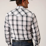 Roper Mens Karman Classic Shirt - Plaid Black