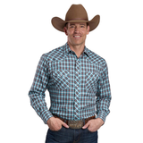 Roper Mens Karman Classic Shirt - Plaid Brown