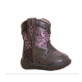 Roper Infant Cowbaby Lexi - Chocolate/Pink Glitter