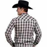 Roper Mens Karman Classic Collection Shirt - Plaid Black