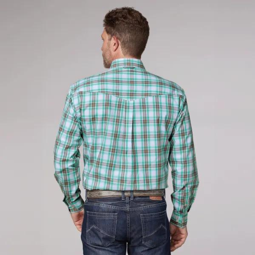 Roper Mens Amarillo Collection - Plaid Green