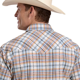 Roper Mens West Made Collection Short Sleeve Shirt - Plaid White