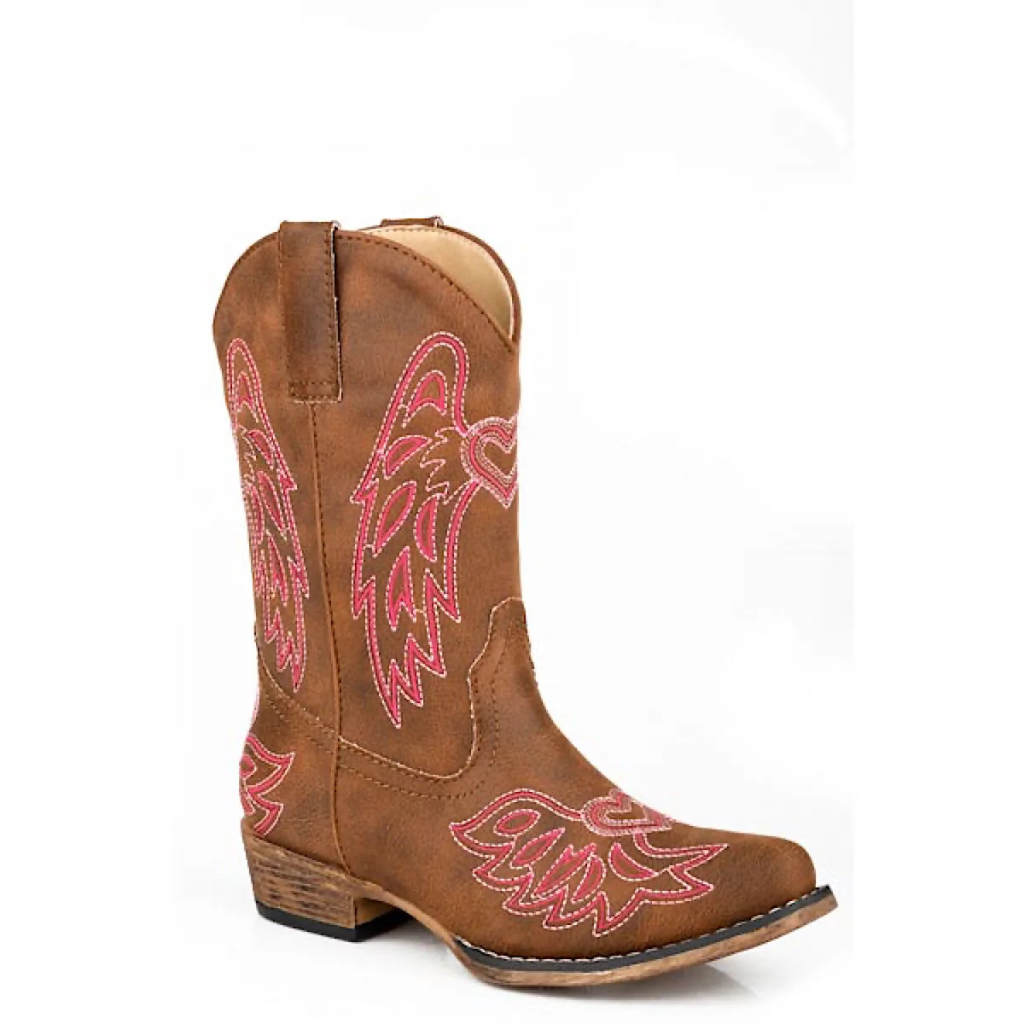 Roper Kids Riley Wings - Tan