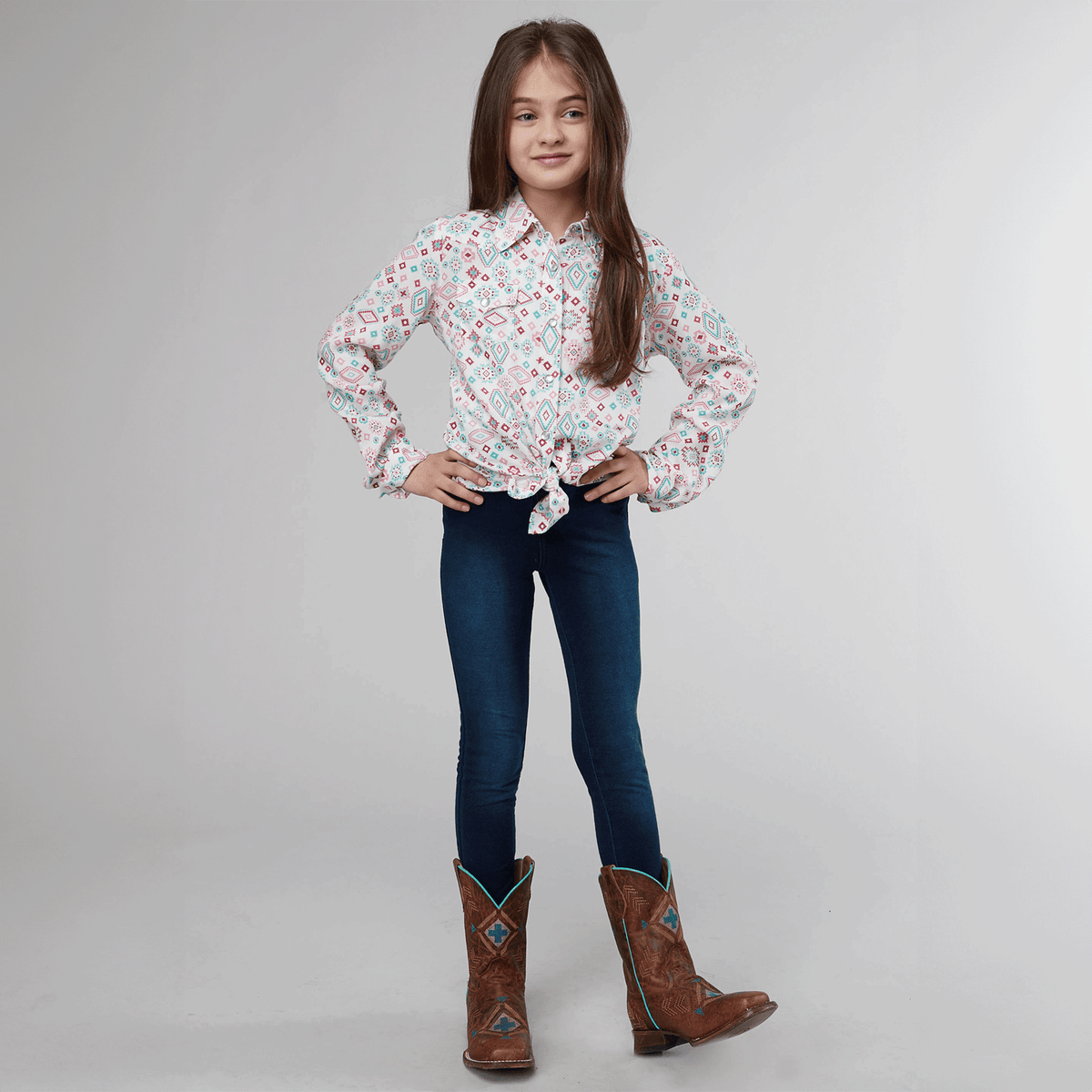 Roper Girls Five Star Collection Shirt - Multi