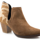 Roper Womens Rowdy - Tan/Cowprint Hair On Leather