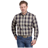 Roper Mens Amarillo Collection Shirt - Plaid Purple