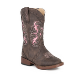Roper Toddler Lexi - Chocolate/Pink Glitter