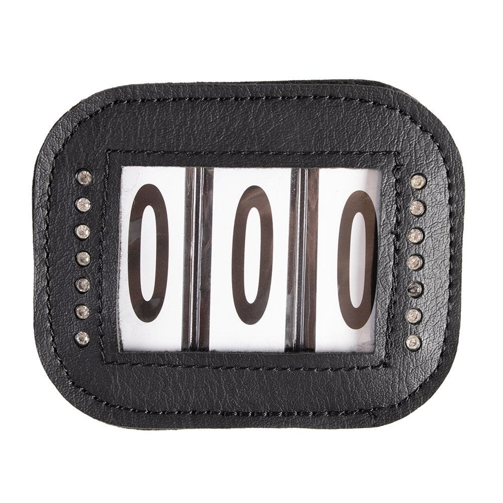 3 Number Holder e/velcro pins - Black