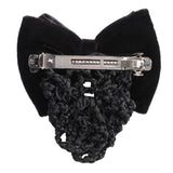 Crystal Row Show Bow w/Hair Net