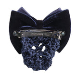 Crystal Row Show Bow w/Hair Net