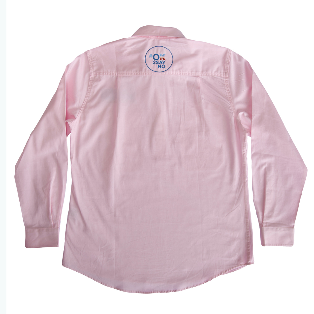 Sober In The Country Womens Half Button Shirt - Pink