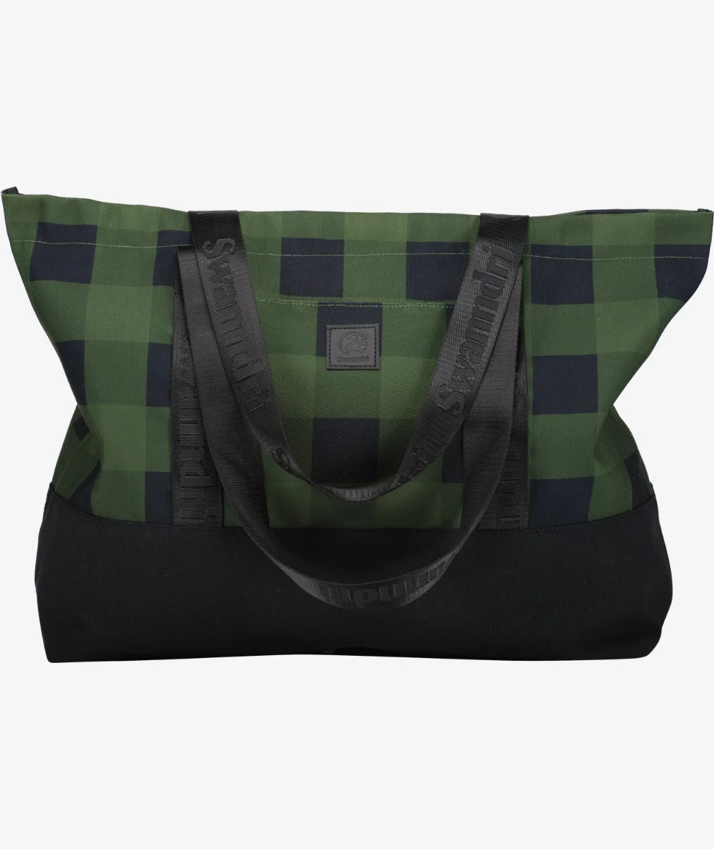 Swanndri Maunganui Beach Bag - Olive/Black Check