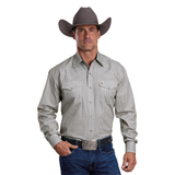 Stetson Mens Collection Shirt - Print Grey