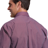 Stetson Mens Collection Shirt - Print Wine