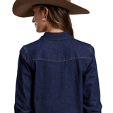 Stetson Womens Shirt - Solid Blue