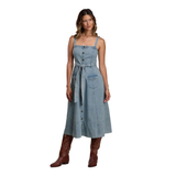 Stetson Womens Sleeveless Dress - Solid Blue