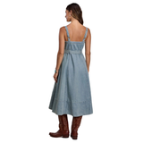 Stetson Womens Sleeveless Dress - Solid Blue