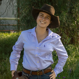 Stockman N Co Womens Pro Series Arena Shirt - Violet Stripe