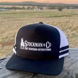 Stockman N Co Station Outfitters Trucker - Black/White
