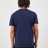 Swanndri Mens Choppin Print T Shirt - Navy/White