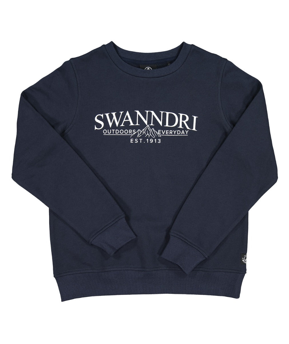 Swanndri Kids Highgate Crew - Navy/White