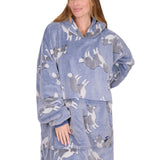 Thomas Cook Adults Dog Snuggle Hoodie - Blue