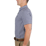 Thomas Cook Mens Bart Tailored Short Sleeve Shirt - Navy/White